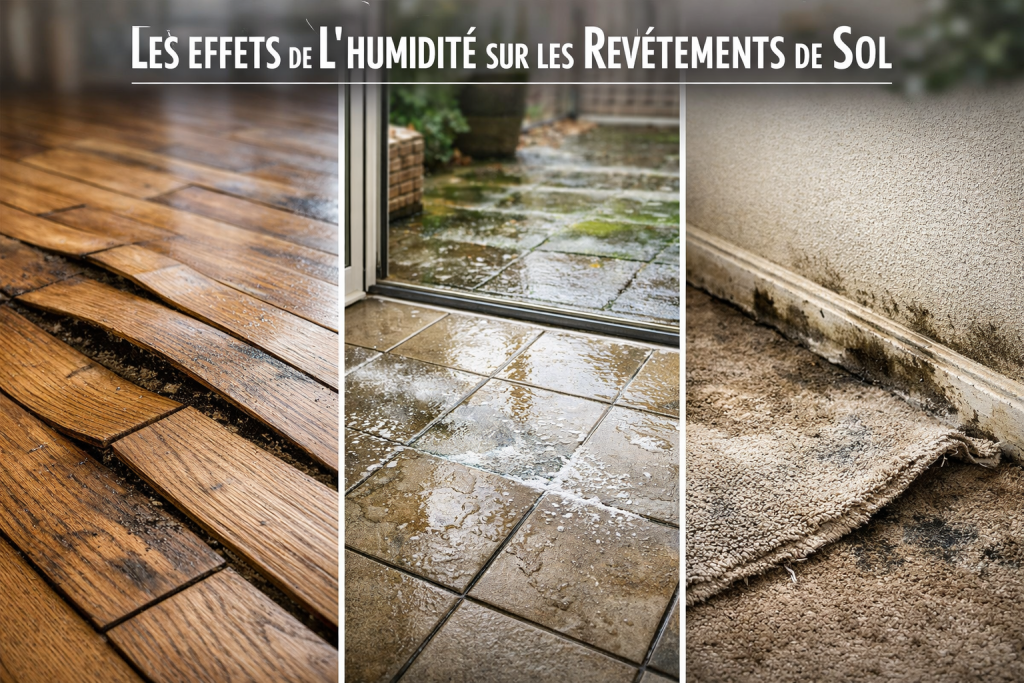 Les effets de l&rsquo;humidité sur les revêtements de sol : parquet, carrelage et moquette